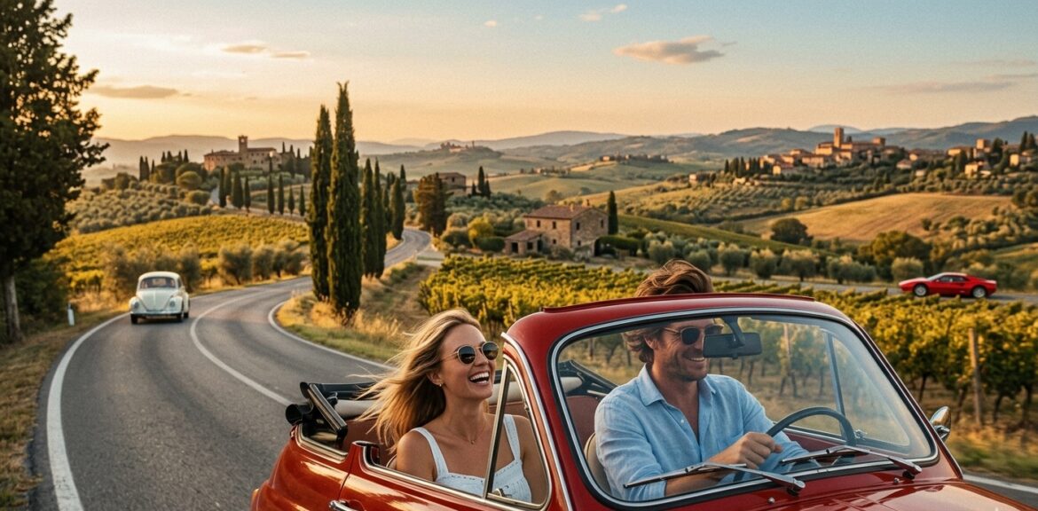 Tour in auto d'epoca Toscana