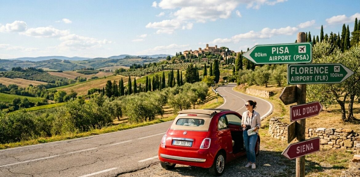 noleggio auto pisa o firenze aeroporto