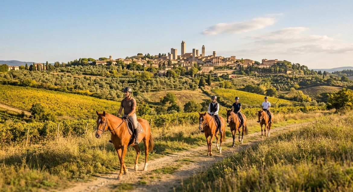 horseback riding San Gimignano